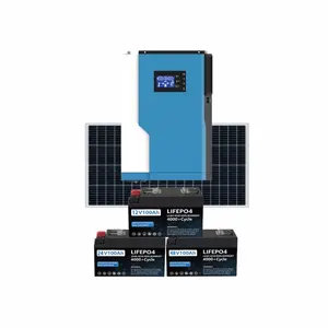 Sistem Tenaga Surya Off-Grid 20KW/Kit Panel Surya Rumah 5KW 10KW 20KW 3KW Sistem Solar Off Grid untuk Rumah