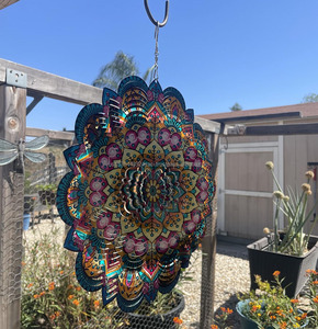 Tourniquet à vent en acier inoxydable 3D, sculpture éolienne, cadeaux porte-bonheur pour femmes, mères, pères, hommes, décoration intérieure et extérieure - Product Image 5