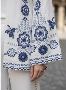 Tela de Poliéster con Tacto de Lino, Sensación de Lino de Lujo, Suave y con Estampado Digital, para Todas las Temporadas - Product Image 3