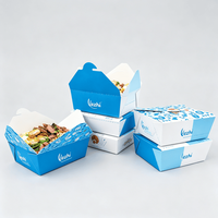 Emballage jetable pour la restauration rapide : Boîte à emporter en papier kraft pour poulet frit, sushis, burgers, avec impression personnalisée pour restaurant