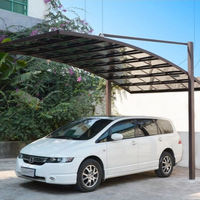Auvent de voiture Garage Car Port Set Carport Set Métal Aluminium Parking Double Carport