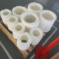 Rouleau en UHMW-PE, nylon, POM, acétal, sur mesure, haute dureté, avec roulement, OEM, résistant à l'usure, roue de poulie