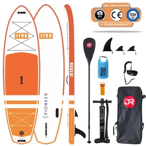 Geetone Pioneer 10'6 Inflatable Stand Up Paddle Boards ISUP Bundle Accessory Pack Durable Light Weight With Stable Wide Edge