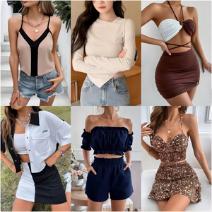 Vêtements d'occasion en gros pour femmes <span class=keywords><strong>2026</strong></span> pour fournisseurs : lots de tops et robes neufs, assortiment mixte, balles de vêtements usagés, vêtements de <span class=keywords><strong>stock</strong></span> avec étiquettes coupées - Product Image 4