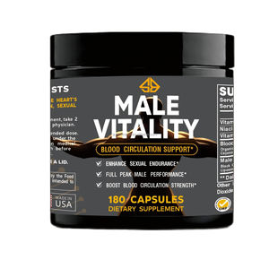 Cápsulas de Niacina Herbal para Mejorar la Circulación Sanguínea, Aumentar la Resistencia y la Vitalidad Masculina, para Adultos, 180 Cápsulas (OEM) - Product Image 2