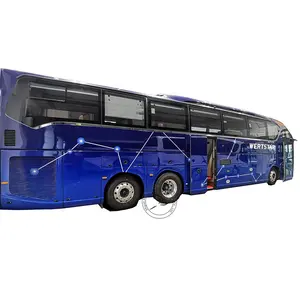 Mewah 6 Kecepatan Manual Euro V Home Coach Bus dengan Kulkas