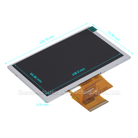 Écran TFT TN LCM TV Auto 5 pouces 800x480 RGB 50 broches 500 nits de luminosité rétroéclairage LED blanc 18 6 heures de visionnement EJ050NA-01G