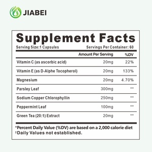 Капсулы Jiabei OEM/ODM для устранения запаха тела у взрослых, на основе растительных экстрактов, для устранения запаха из влагалища и неприятного запаха изо рта - Product Image 6