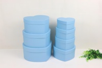Boîte à Fleurs Cœur Couleur Macaron Unie, Lot de 7 Pièces, Boîte Cadeau d'Emballage