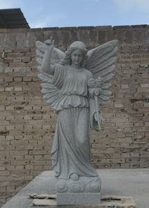 Vida tamanho anjo jardim estátua pedra mármore figura escultura granito estátua moldes suporte decoração para venda - Product Image 4