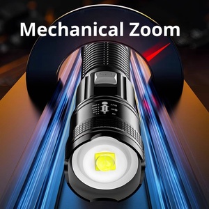 Cường độ cao loại C LED <span class=keywords><strong>Torch</strong></span> Mini tuần tra USB sạc di động ABS Đèn cơ thể đèn pin cho săn bắn ngoài trời - Product Image 4