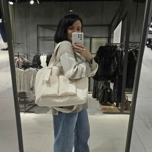 Ladies' Casual Crossbody <b>Bag</b>, Single-shoulder <b>Bag</b> with Multiple Pocket Designs, Canvas <b>Tote</b> Crossbody Strap <b>Zipper</b> - Product Image 4