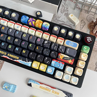 Personality Roco Kingdom Keycaps M-OA Profile 137 Keys PBT Dye Subbed Keycap for 61/68/104/108 Mechanical Keyboard