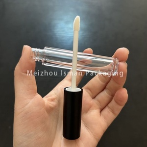 ISMAN 3ml Tube Rond Noir Mat pour Gloss à Lèvres, Mascara, <span class=keywords><strong>Eyeliner</strong></span>, Flacon Vide pour Sérum de Croissance des Cils, Vente en Gros, Marque Privée, Nouveau Produit Professionnel - Product Image 3