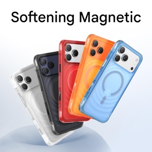 Funda Magnética Translúcida Mate con Diseño Ondulado para iPhone 18 17 16 Pro Max, Compatible con Carga Inalámbrica, Botones con IA, Cubierta Protectora - Product Image 2