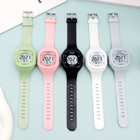 Jam Tangan Digital Multifungsi Plastik LED Fashion Grosir 2026, Jam Tangan Sport Digital untuk Pria Wanita Pelajar, Jam Tangan Elektronik