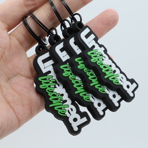 <b>Custom</b> 3D PVC Untamed Lifestyle Keychain, Soft Rubber <b>Key</b> Fob for Off-Road Clubs & Automotive Branding Accessories - Product Image 1