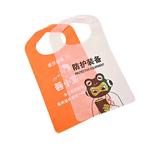 Tablier sans manches Boson, taille unique, avec logo personnalisé, motif dessin animé, anti-poussière et anti-taches, idéal pour les restaurants de crevettes et de barbecue - Product Image 3