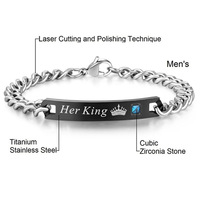 Pulseras de Moda con Grabado Personalizado de Nombre y Fecha, Brazalete de Joyería Ajustable de Acero Inoxidable para Parejas, Regalo para San Valentín