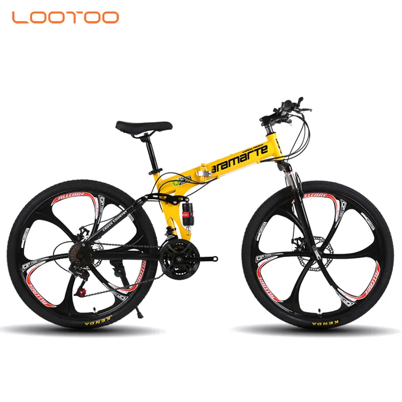 MTB bycycles המניה LOOTOO sepeda lipat פחמן סגסוגת מסגרת 16 20 26 אינץ מיני מקופל הרי אופניים מתקפלים אופניים