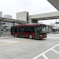 Châssis de bus urbain électrique automatique Guangtong de 11 m pour transport de passagers, vitesse optionnelle de 71 à 90 km/h, conduite à gauche