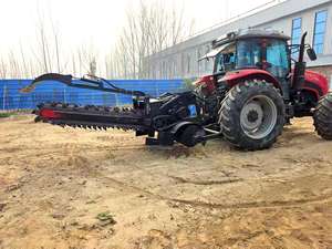 Trancheuse à chaîne montée sur tracteur <span class=keywords><strong>de</strong></span> 1 m <span class=keywords><strong>de</strong></span> large et 1 m <span class=keywords><strong>de</strong></span> profondeur, largeur <span class=keywords><strong>de</strong></span> tranchée <span class=keywords><strong>de</strong></span> 25/40/50/60/80/150 cm pour fermes, vergers et travaux <span class=keywords><strong>de</strong></span> construction - Product Image 3