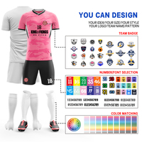 Tenue de football confortable par sublimation pour homme – Ensemble de maillot de foot en polyester à séchage rapide, personnalisable pour l'entraînement