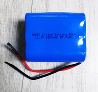 Batterie Li-ion personnalisée 18650 3s2p 10.8V 11.1V 12V 5200mAh, pack de batteries lithium-ion rechargeables pour voiture jouet