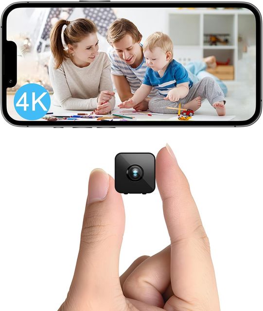 Compact Square Mini Camera 1 Year 2MP Night Vision WiFi Connectivity CMOS Sensor H.264 Video Compression Format Easy