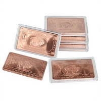 Pièce de monnaie en cuivre poli mat de qualité supérieure, pièce de monnaie en métal gravée sur mesure pour cadeau et décoration intérieure