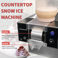 Yourtime quatre saveurs 125kg/jour Machine à glace flocon de neige 4 barils couleur arc-en-ciel comestible neige machine à glaçons Machine Bingsu
