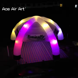 Carpa <span class=keywords><strong>de</strong></span> luz LED inflable personalizada <span class=keywords><strong>de</strong></span> 8m con control remoto para fiestas y discotecas, carpa <span class=keywords><strong>de</strong></span> araña inflable - Product Image 5