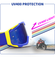 Lunettes de motocross Yijia Optical 100% UV, protection UV400, coupe-vent, anti-poussière, lunettes de moto tout-terrain, lunettes de dirt bike