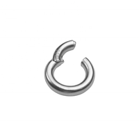 Vente en gros personnalisée, fermoir porte-clés rond 14mm 16mm, petit collier, fermoirs à ressort en argent sterling 925