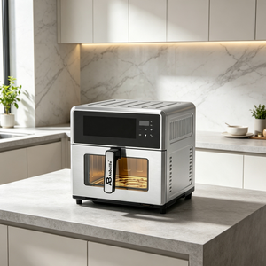 Friteuse sans huile moderne à panneau tactile en métal 8L, panier unique carré, multifonction, pour usage domestique, certifiée CE - Product Image 6