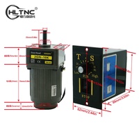 Moteur à courant alternatif 6W 220V à vitesse réglable 0-470 tr/min avec boîte de vitesses et contrôleur de régulateur pour l'automatisation industrielle