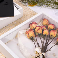 Venta al por mayor 3D Wall Art Frame Wood Memorabilia Shadow Box negro 8x8 10x10 pulgadas negro Shadow Box frame