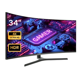 Approvisionnement d'usine 34 pouces 3440*1440 <span class=keywords><strong>moins</strong></span> <span class=keywords><strong>cher</strong></span> <span class=keywords><strong>PC</strong></span> UHD LED 4K Freesync 165Hz moniteur de jeu incurvé <span class=keywords><strong>Pc</strong></span> ordinateur 27 pouces moniteur de jeu - Product Image 2