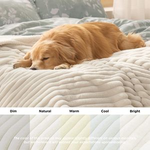 Wasserdichte Hundedecken Weiche Haustier-Katzen-Decke Cord-Fleece für Sofaschutz Waschbar - Product Image 3