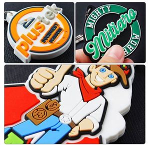 Custom Logo Personalized 2D 3D Business PVC Keyring Promotion Gifts Soft Rubber Injection Molded Metal Ring Attachment Keychains - Product Image 3