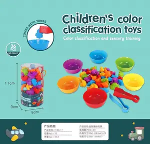 Children's Sensory Training Counting Dinosaur Toys Preschool Learning Math Skill Fine Motor Skill Color Classification Toys