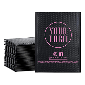 Mail Bags <b>Strong</b> <b>Adhesive</b> Large Waterproof Paper Bag Black Bubble Customized Poly Mailer - Product Image 1