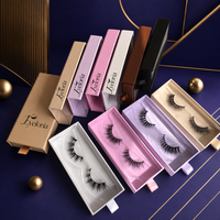 Cils en gros, cils 3D volumineux et effilés, bande complète, 10-12mm, avec emballage personnalisable et marque privée