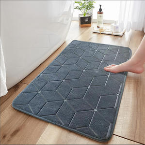 בית חרושת אלמוגים מקטיפה מחצלות מים סופג מים ולא להחליק פוליאסטר פשוט שטיח כניסה - Product Image 1