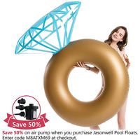2025 piscine gonflable en PVC en forme de diamant personnalisée flotte enfants bouée de natation gonflable appropriée et anneau de cercles