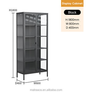 خزانة عرض فولاذية حديثة مقاومة للماء وصديقة للبيئة للاستخدام في غرفة المعيشة والأثاث المنزلي، خدمة تصنيع حسب الطلب - Product Image 2