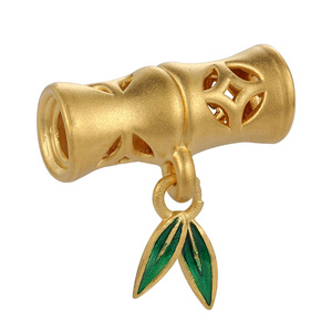 Gorgeous design jewelry 24K solid gold micro-hard gold slub shape <b>bracelet</b> <b>beaded</b> high-end gold jewelry - Product Image 1