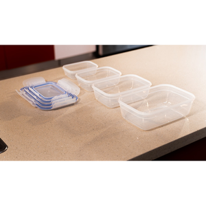 Récipient alimentaire rectangulaire hermétique de 2400 ml Boîte de rangement transparente étanche en plastique sans BPA - Product Image 4