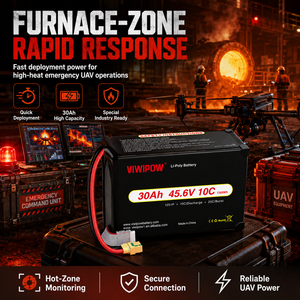 Batterie semi-solide VIWIPOW en stock 30000mAh 45.6V 12S haute tension pour drone UAV rechargeable - Product Image 5