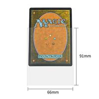 Étui pour cartes personnalisé ultra transparent et étanche, cadre 66*91mm, matériau PP, pour cartes Magic the Gathering, Pokémon, YuGiOh